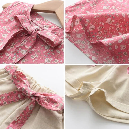Conjunto para niña Floral  Rosa / RA43