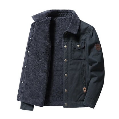 Abrigo Casual Hombre - A001 Azul Marino