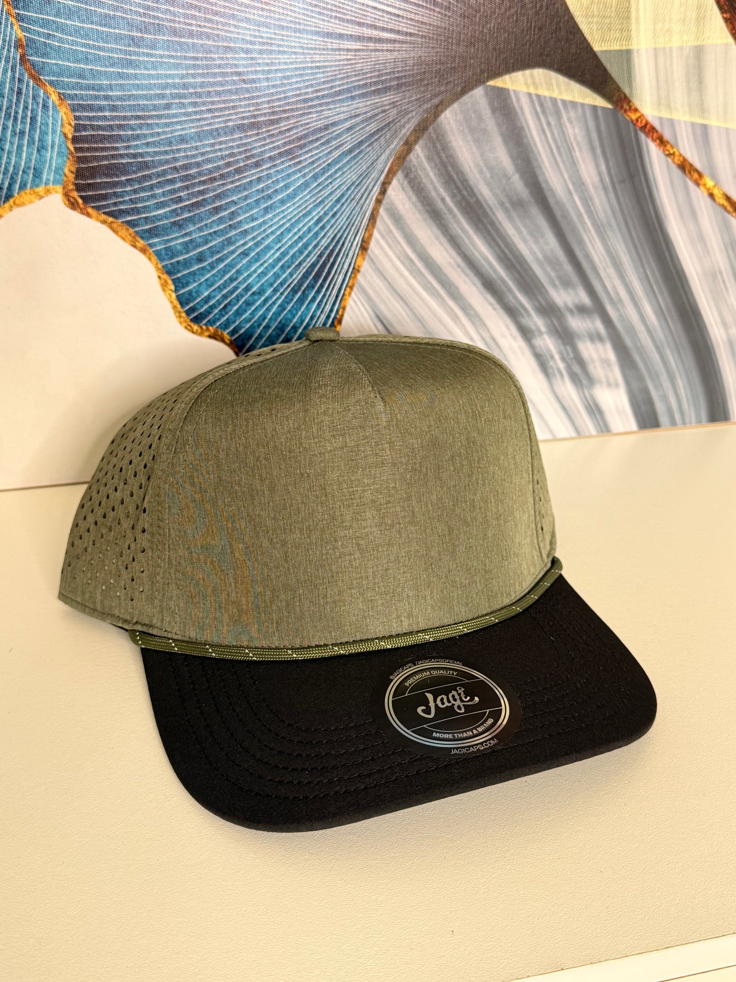 Gorra Plana Ajustable Transpirable - Verde KCN54