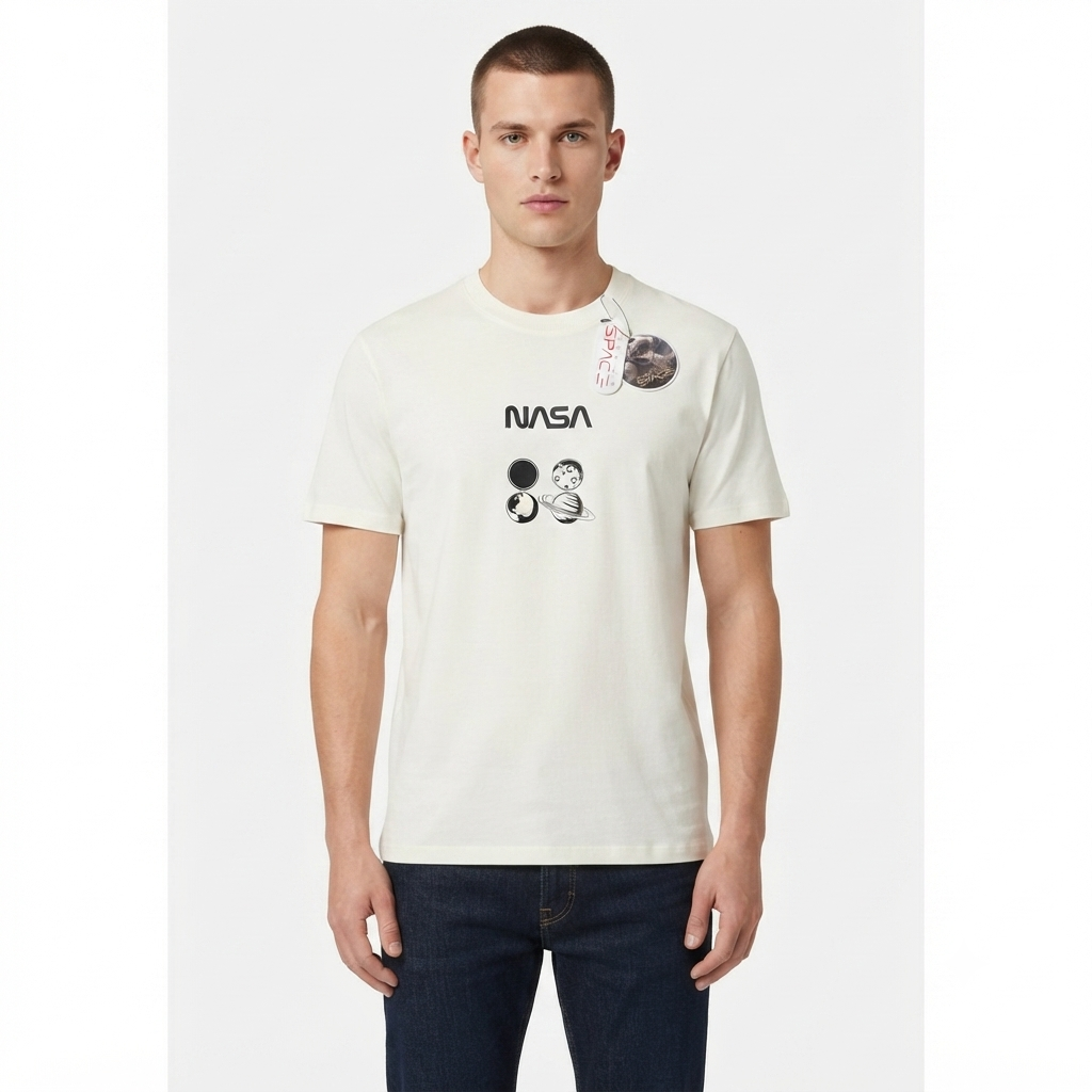 Camiseta Mission Space - NASA Blanca KCN33