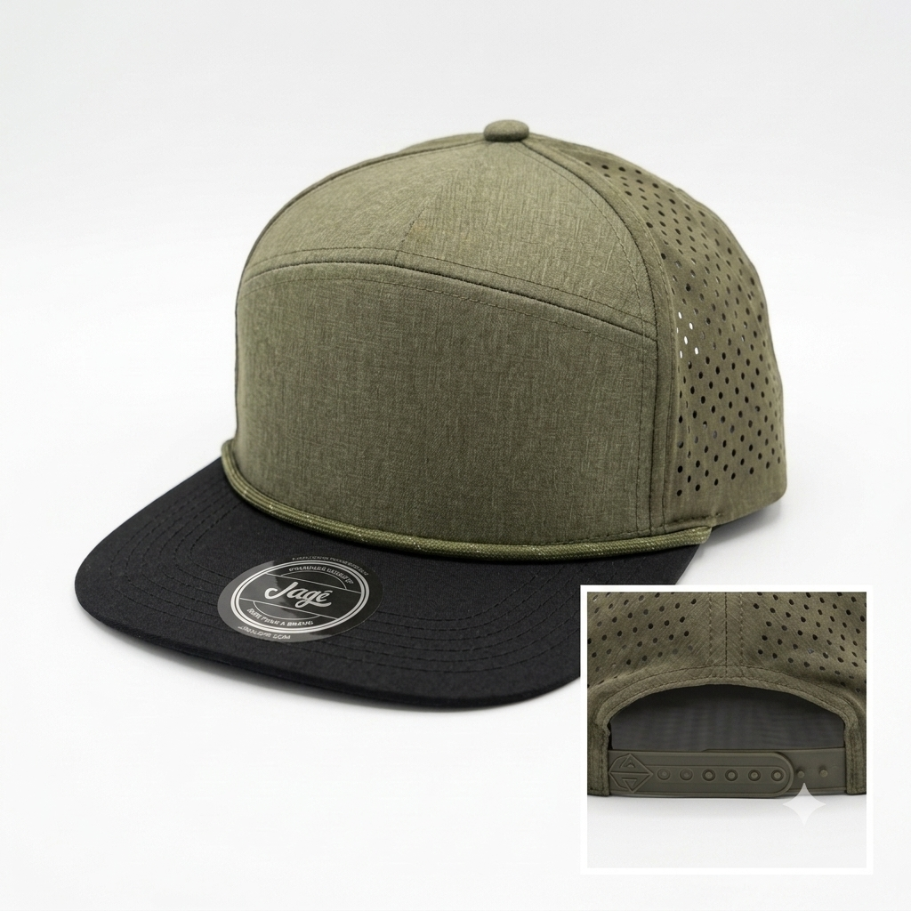 Gorra Plana Ajustable Transpirable - Verde KCN54
