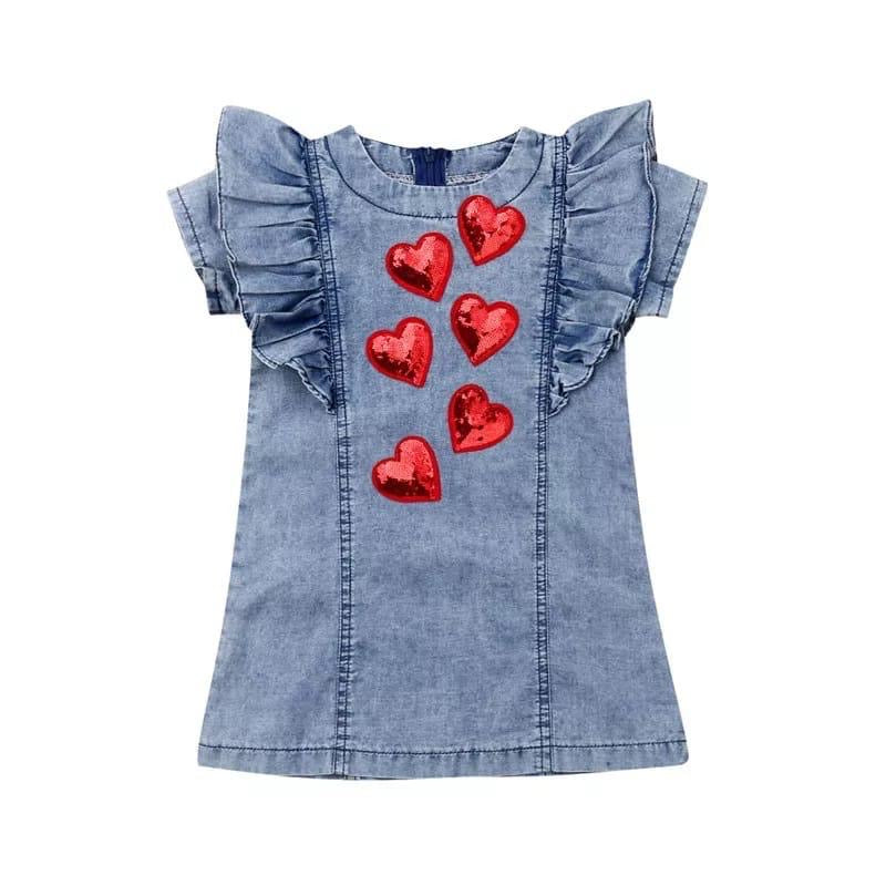 Vestido para niña /Azul  RA78
