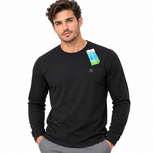 Camiseta Manga Larga para Caballero - KCN176 Negro