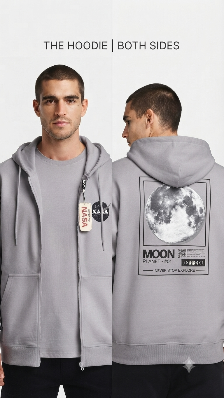 Hoodie Mission Space - NASA KCN41 Gris