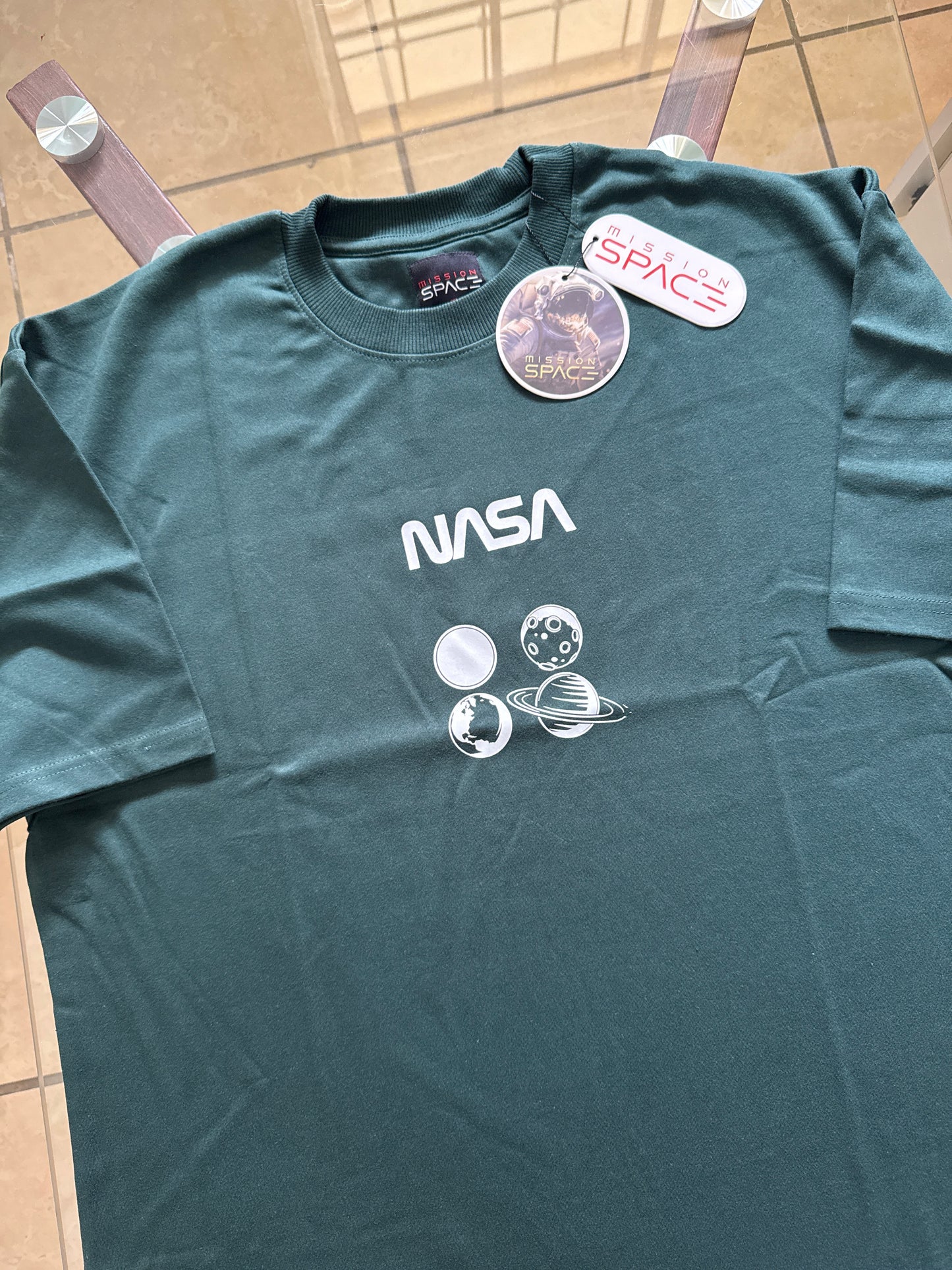 Camiseta Mission Space - NASA Verde KCN33
