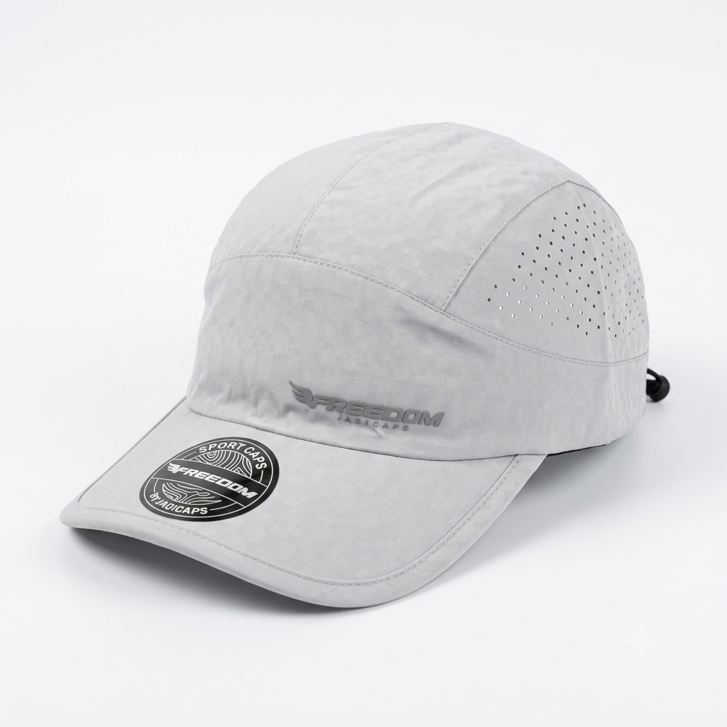Gorra Deportiva Transpirable Freedon by Jagi Caps - Gris Claro KCN65