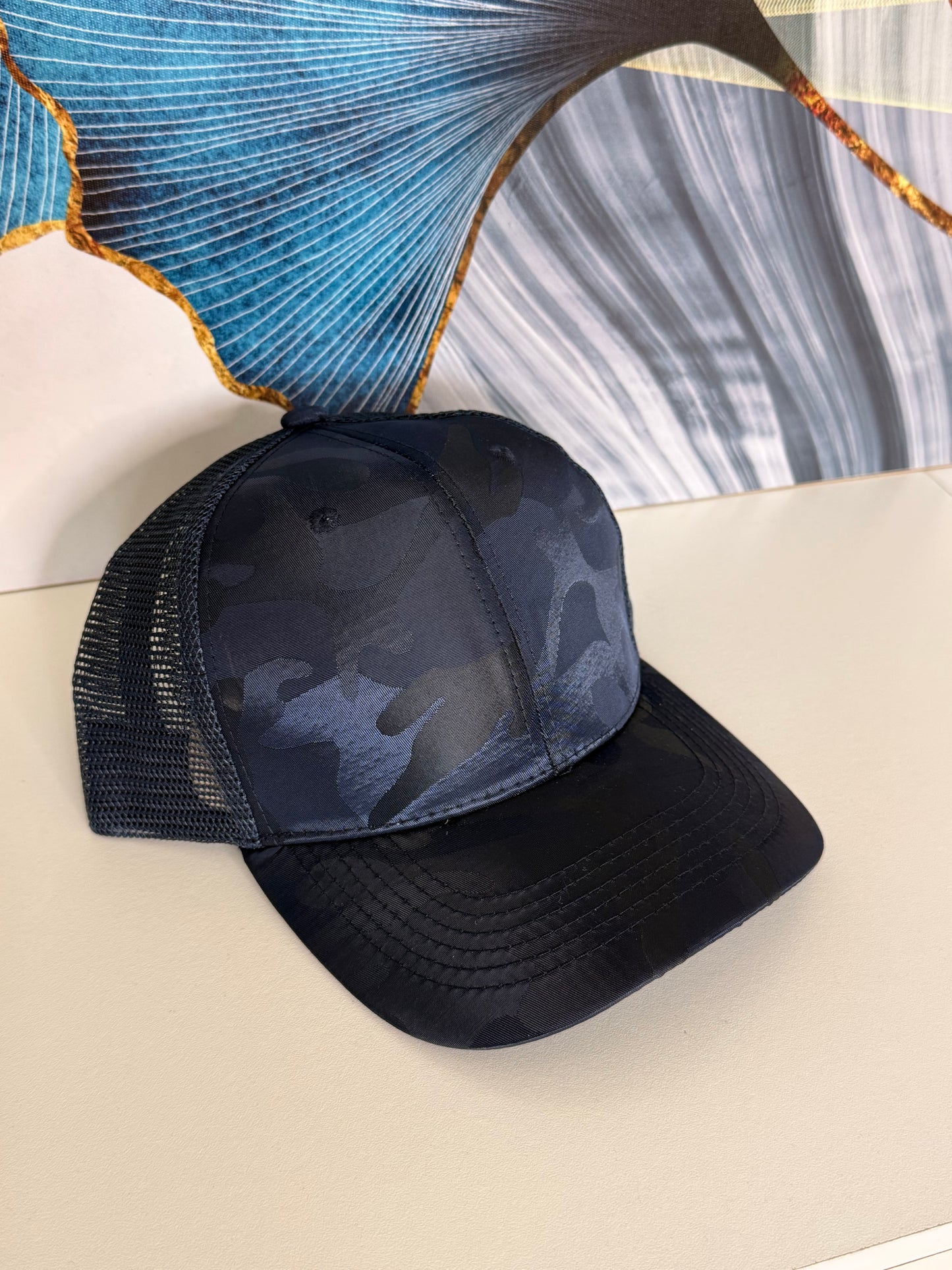 Gorra Camuflaje con Malla - Azul KCN61