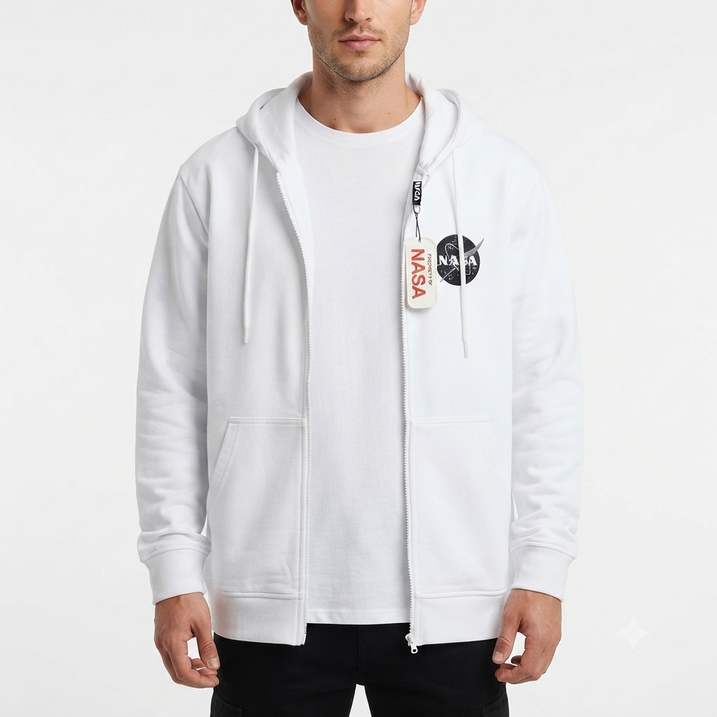 Hoodie Mission Space - NASA KCN41 Blanco