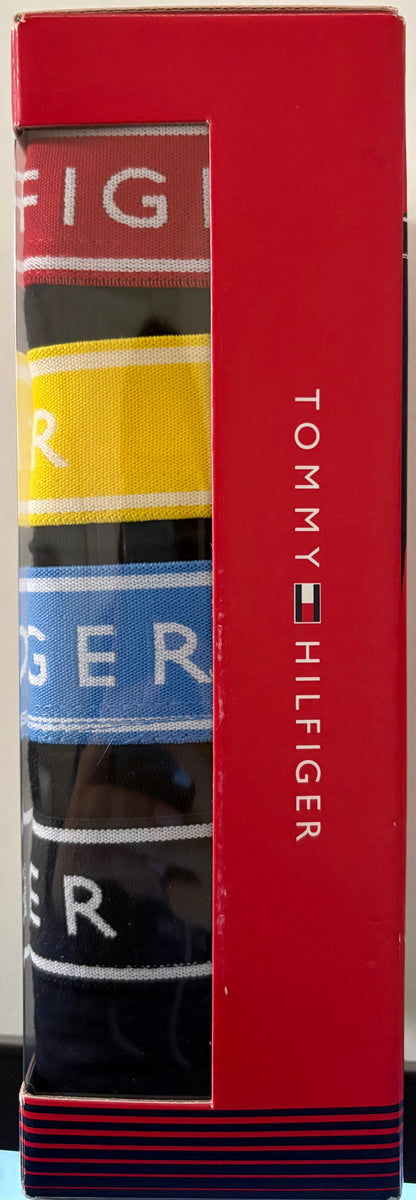 4 Pack Boxer Tommy Hilfiger-Negro con franja  US25