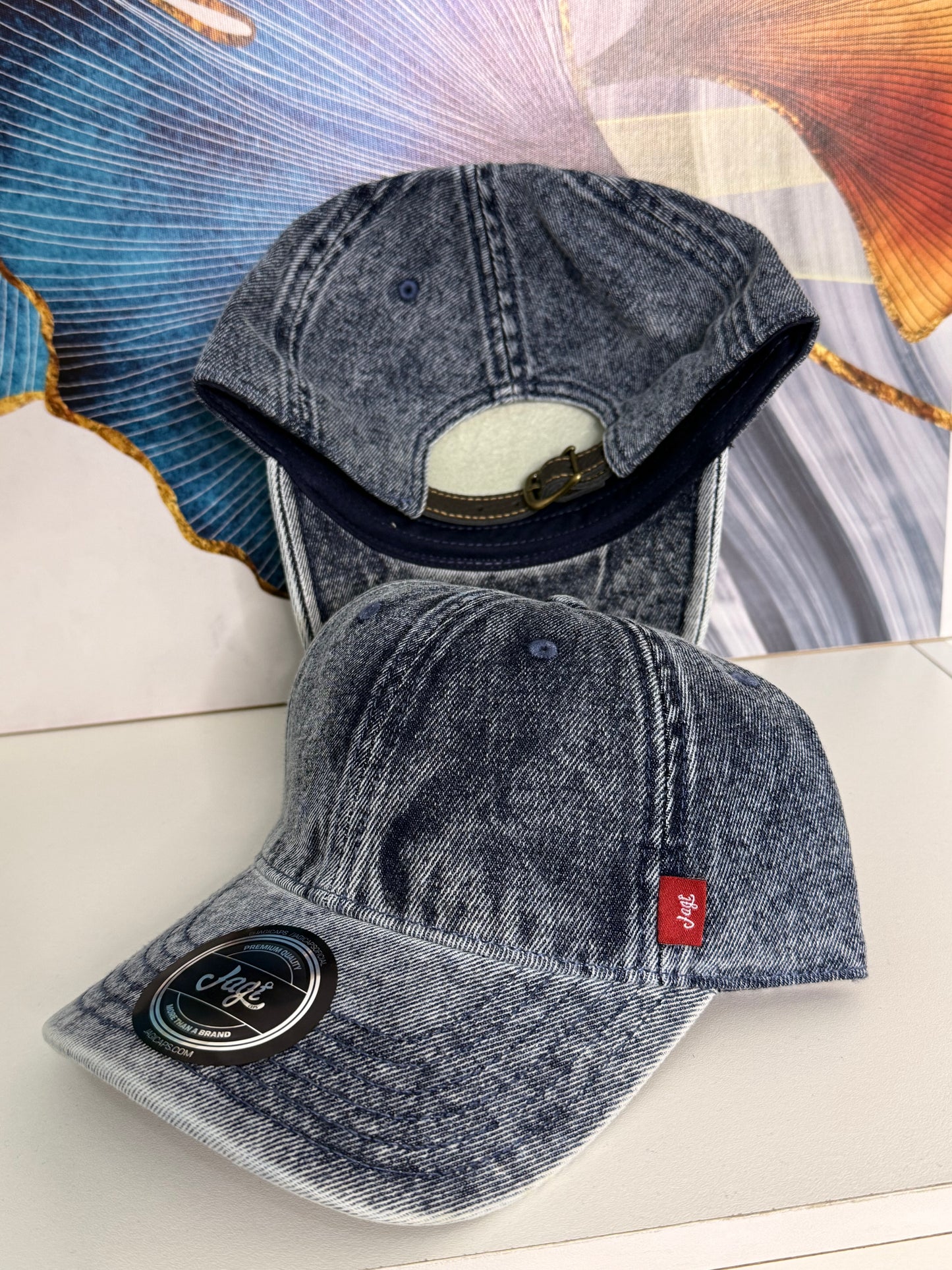 Gorra Jean Pre lavada marca Jagi Caps - Azul KCN57
