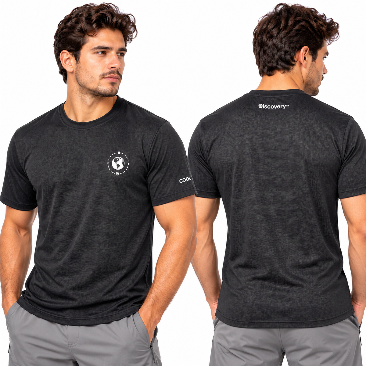 Camiseta Manga Corta para Caballero - KCN182 Negro