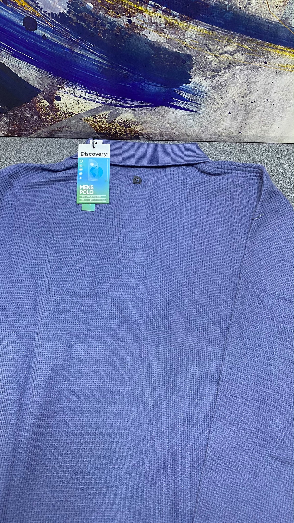 Camiseta Manga Larga para Caballero - KCN184 Azul