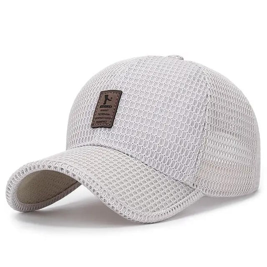 Gorra Transpirable Transparente Blanco Hueso K209