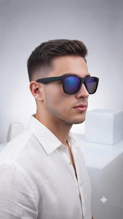 Lentes para el Sol. para caballero  -Rayo lente azul C186