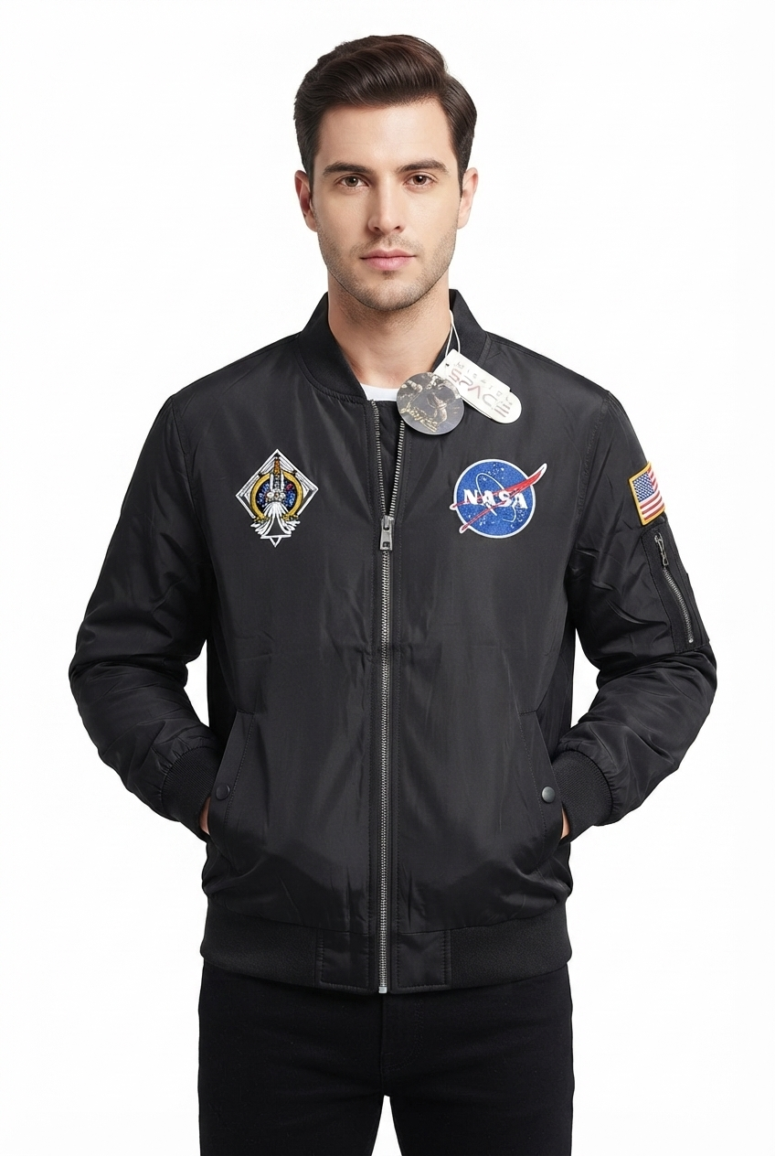 Jacket Impermeable Mission Space - NASA Negra KCN45