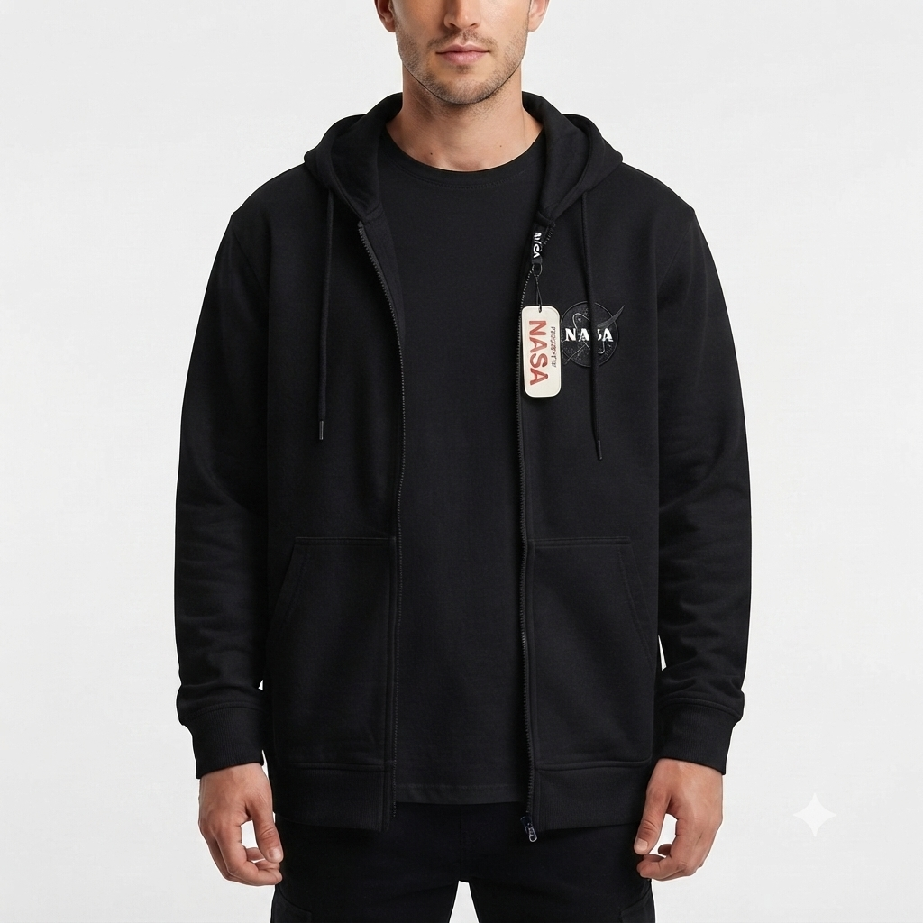 Hoodie Mission Space - NASA KCN41 Negro