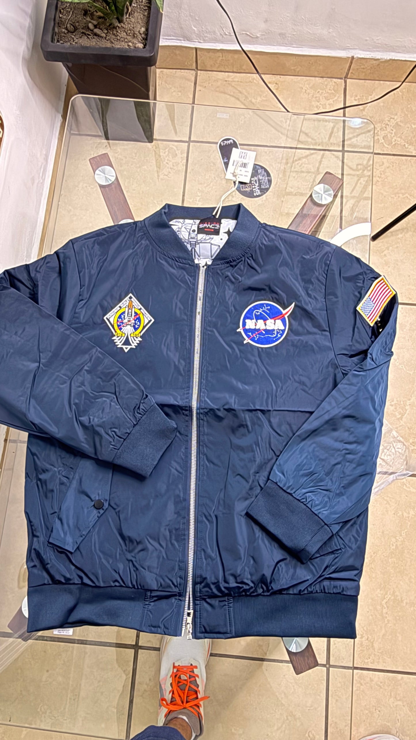 Jacket Impermeable Mission Space - NASA Azul KCN45