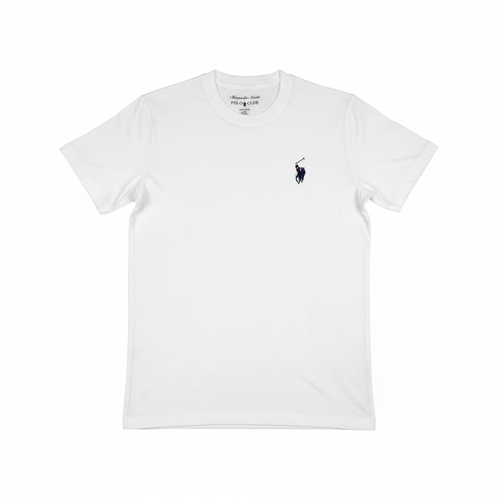 Camiseta Polo Club Alexander Smith - Blanca KCN07