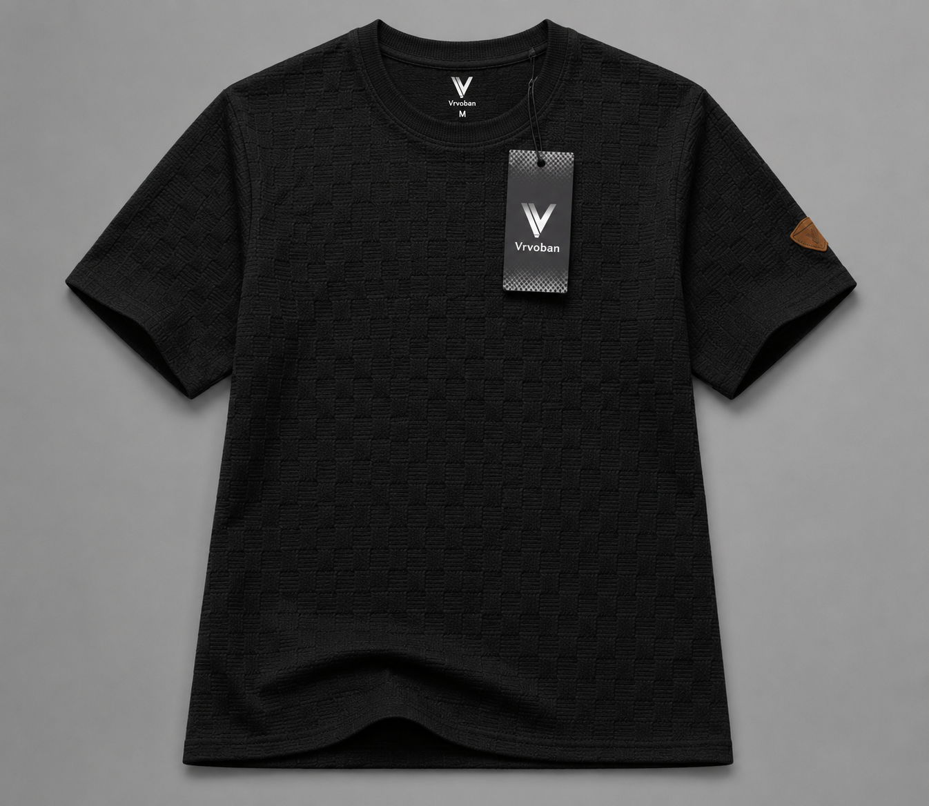 Camiseta Over Size con Alto relieve  Marca Interview -  Negro NK20