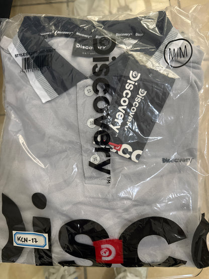 Camiseta Discovery para Caballero Tipo Polo - Gris KCN17