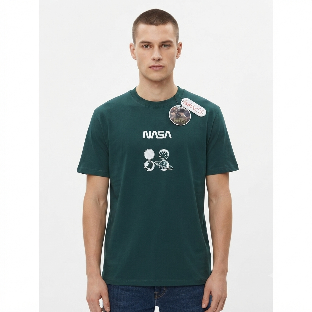 Camiseta Mission Space - NASA Verde KCN33