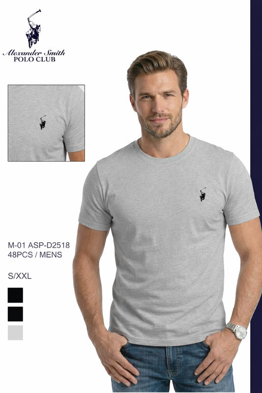 Camiseta Polo Club Alexader Smith - Gris KCN06