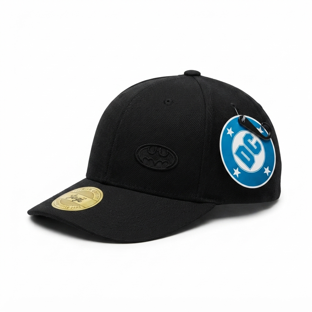 Gorra Licenciada Batman DC Marca Jagi Caps - KCN32 Negra Rojo