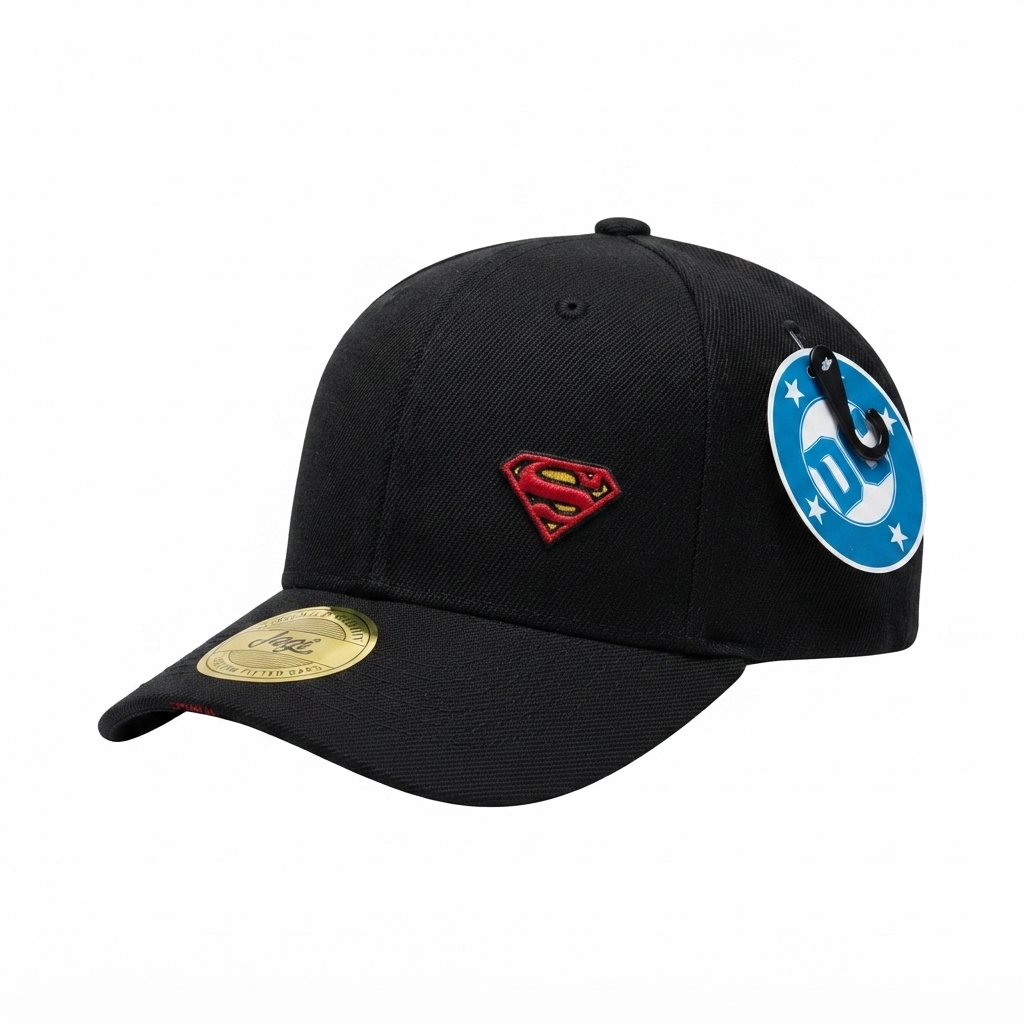 Gorra Licenciada Superman DC Marca Jagi Caps - KCN31 Negro Rojo