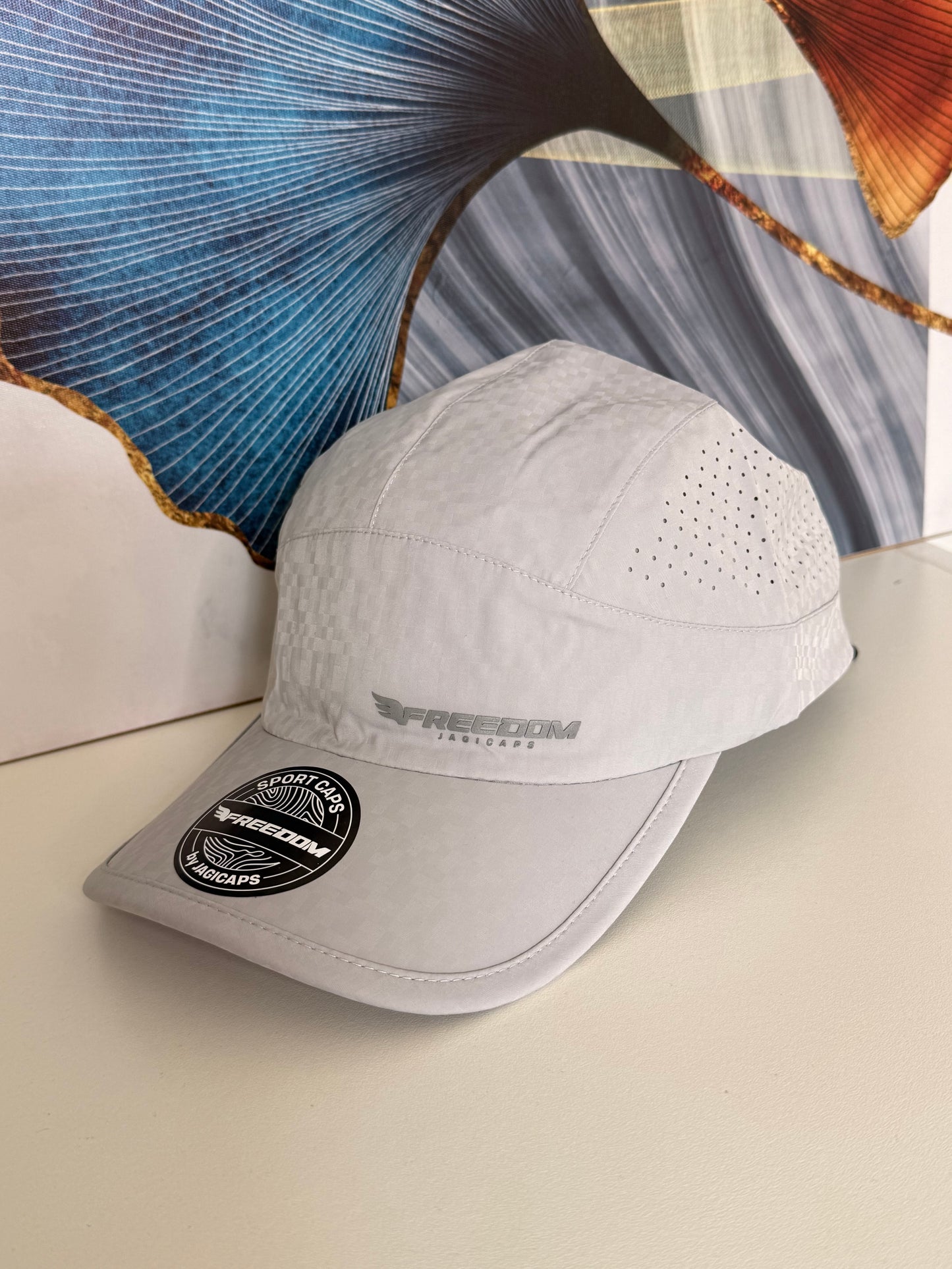 Gorra Deportiva Transpirable Freedon by Jagi Caps - Gris Claro KCN65