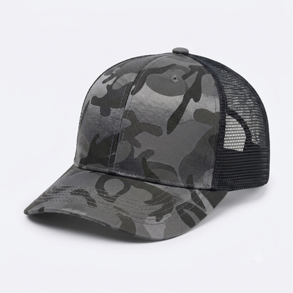 Gorra Camuflaje con Malla - Gris KCN61