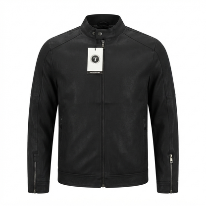 Jacket Impermeable Cuerina Touch & Go - Negra KCN46