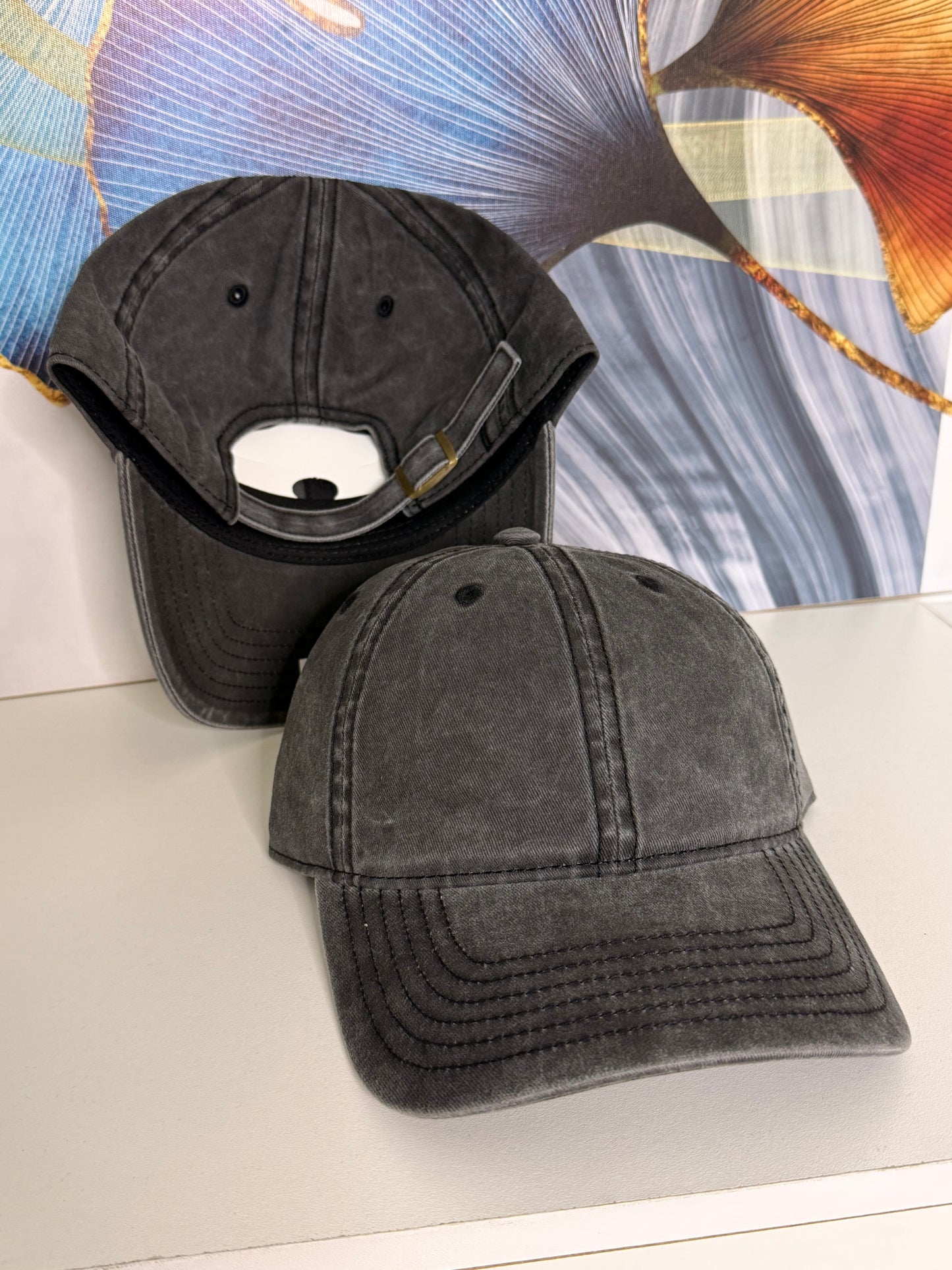 Gorra Jean Pre lavada  - Negra KCN56