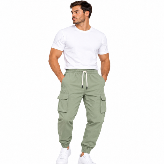 Pantalón Jogger Cargo para Caballero - KCN186 Sage Verde