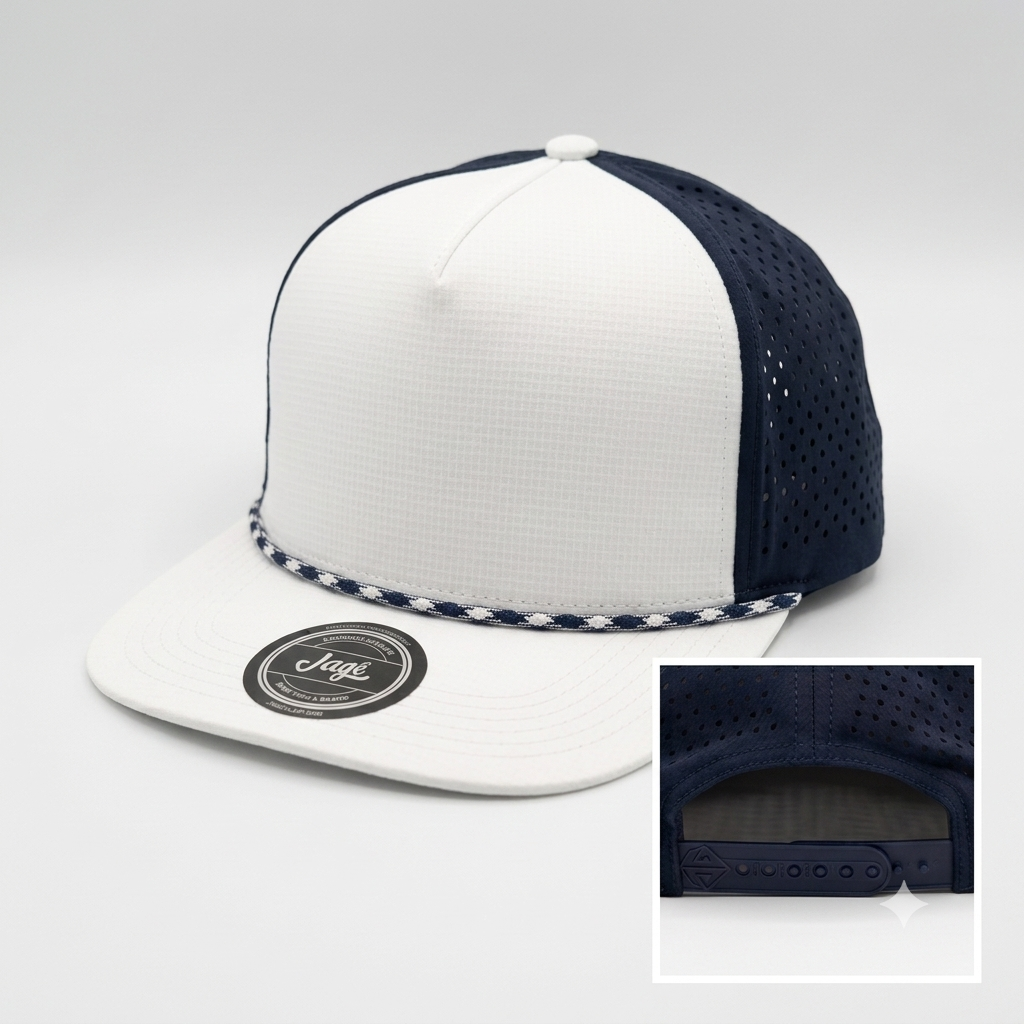 Gorra Plana Ajustable Transpirable - Azul KCN54