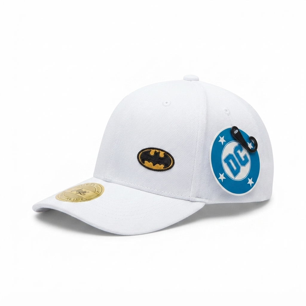 Gorra Licenciada Batman DC Marca Jagi Caps - KCN32 Blanca Rojo