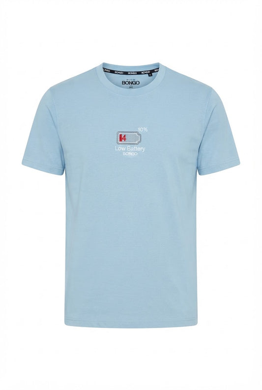 Camiseta Bongo para Caballero - Celeste KCN08