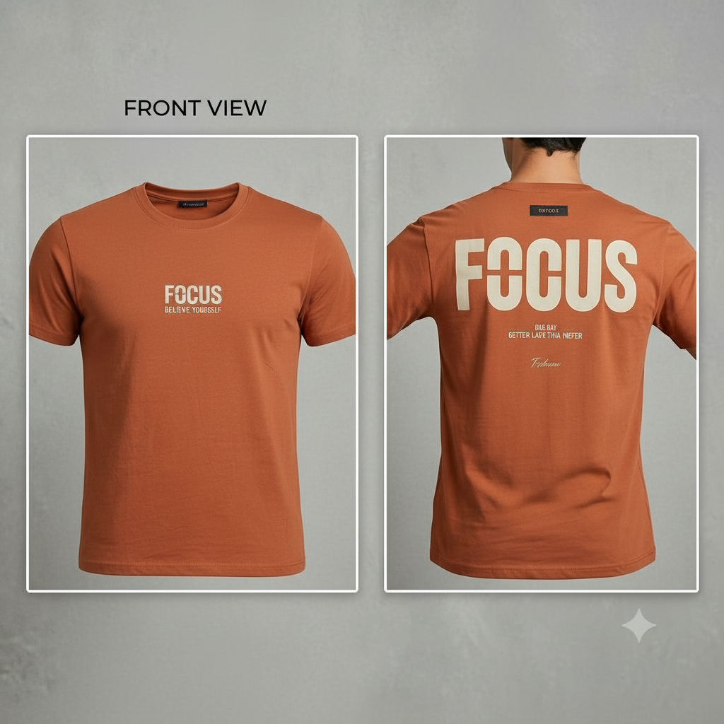 Camiseta Bongo para Caballero - Naranja KCN11