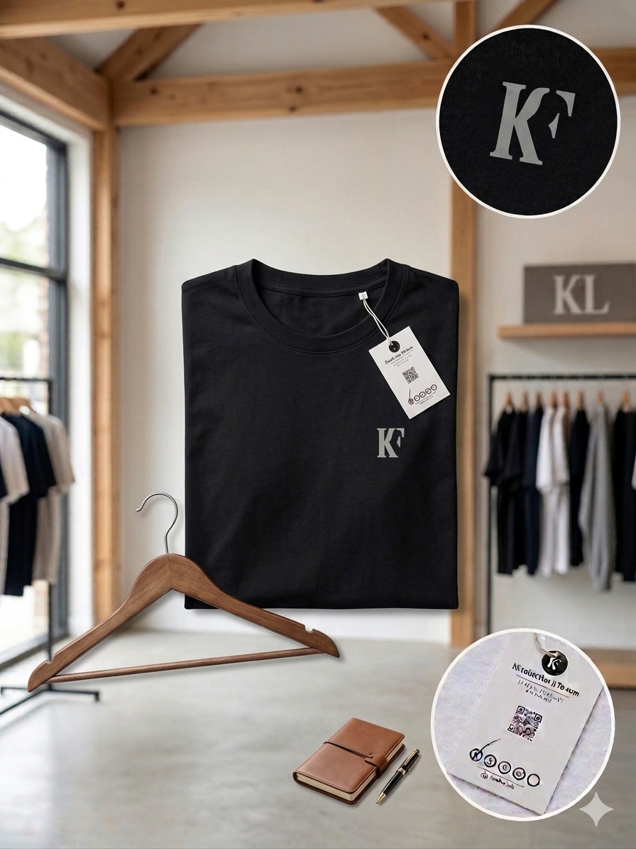 Camiseta Casual KF/ Negro K140