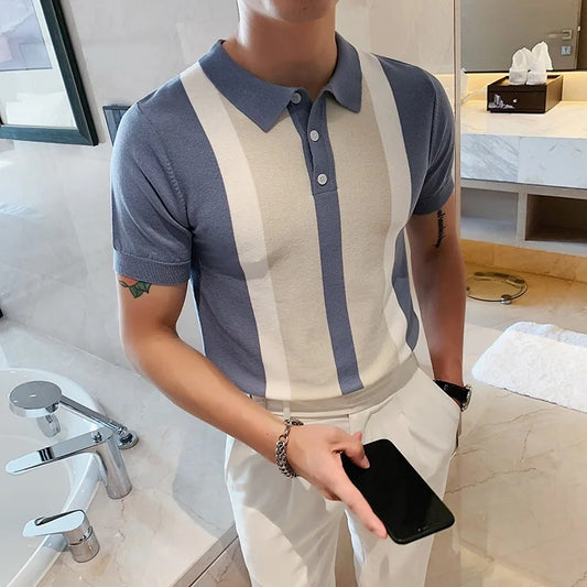 Camisa Tipo Polo para caballero/Celeste N18