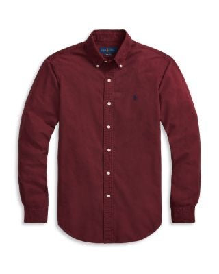 Camisa formal tipoPolo Ralph Lauren para Caballero/ Vino AM08