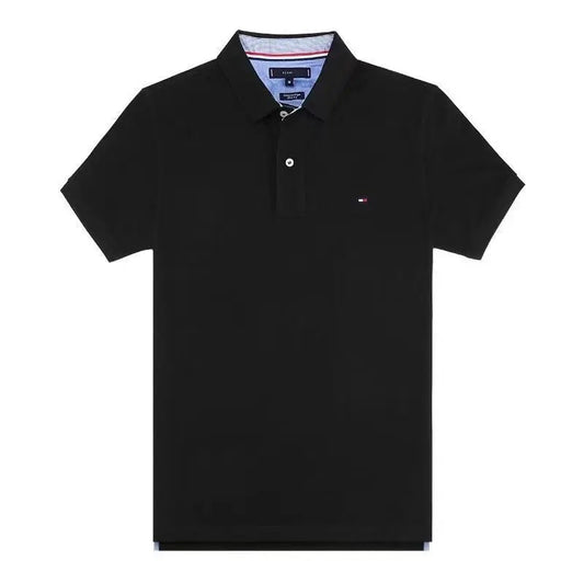 Camisa Casual Marca Tommy Hilfiger/ KM05- Negro