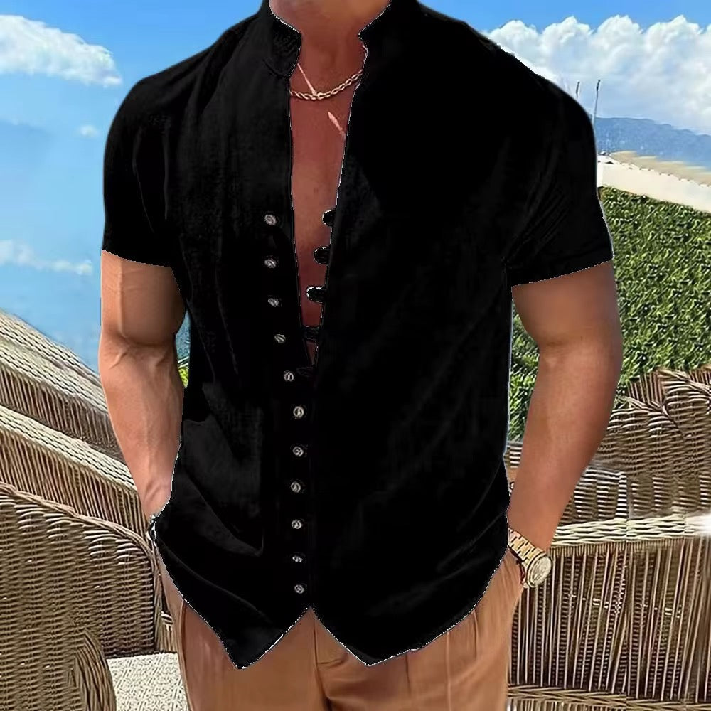 Camisa casual para caballero  /Negro N22