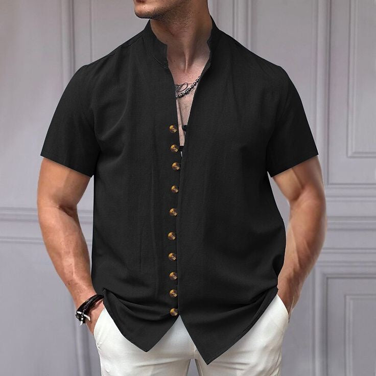 Camisa casual para caballero  /Negro N22