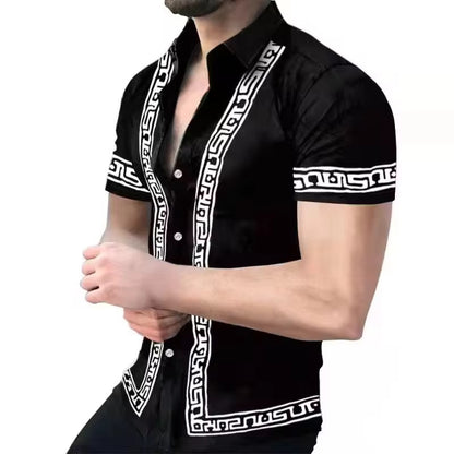 Camiseta Casual / Negro-Balnco BL42