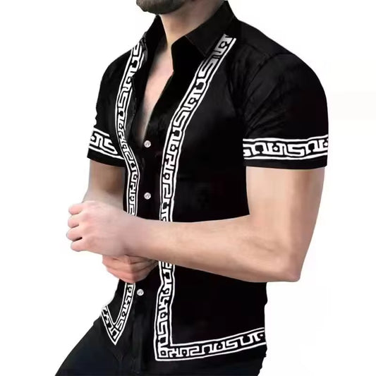 Camiseta Casual / Negro-Balnco BL42