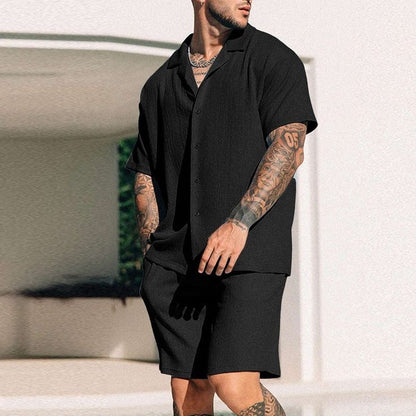 Set Short y Camisa /Negro K161