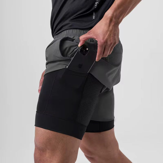 Short Deportivo con Beiker /Gris Oscuro K300