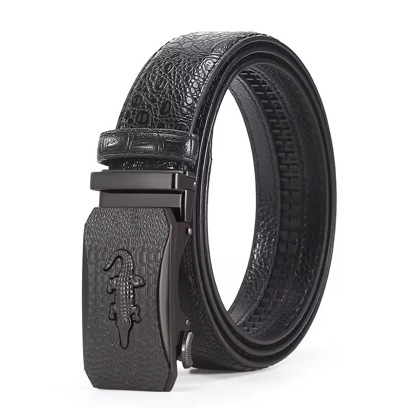 Faja para caballero Lacoste AAA/ Negro-Negro IM25