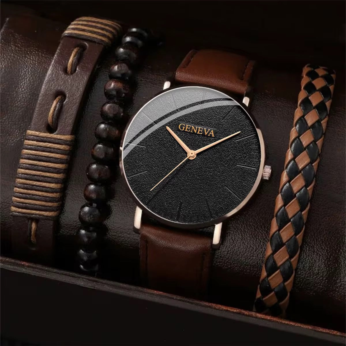 Set de Reloj y pulsera para caballero/ Cafe IM26
