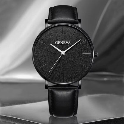 Set de Reloj y pulsera para caballero/ Negro IM26